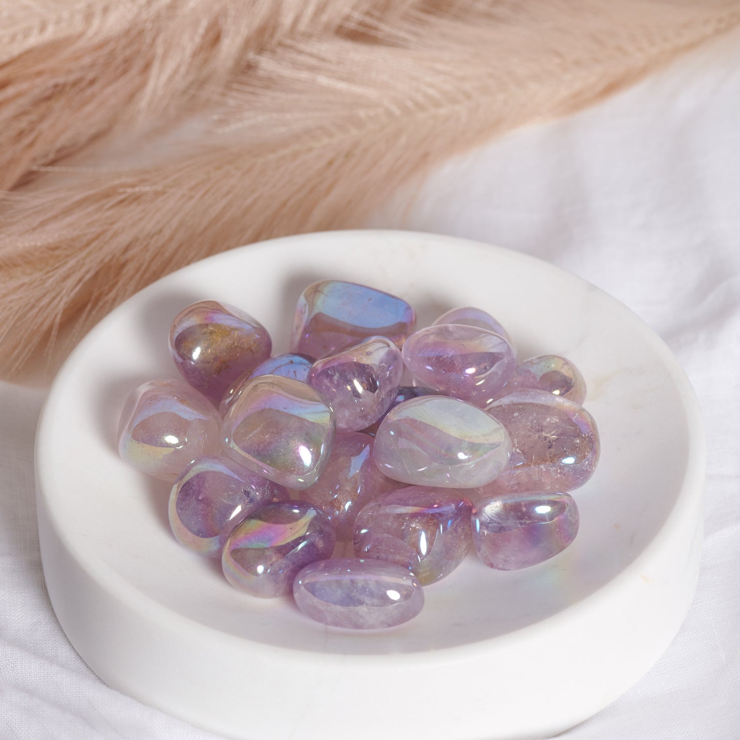 Amethyst Opal Aura Tumbles