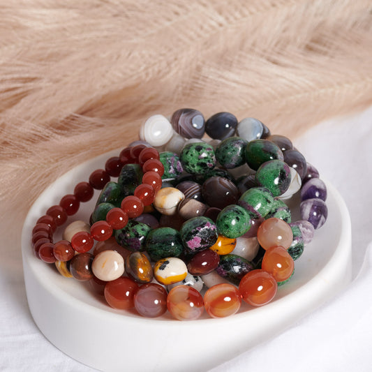 Natural Crystal Beaded Bracelets